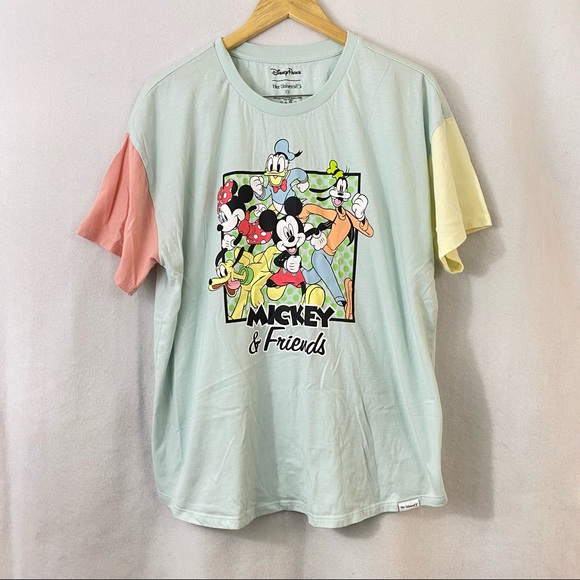 Disney Parks Her Universe Mickey and Friends Colorblock Tee - Picture 1 of 6